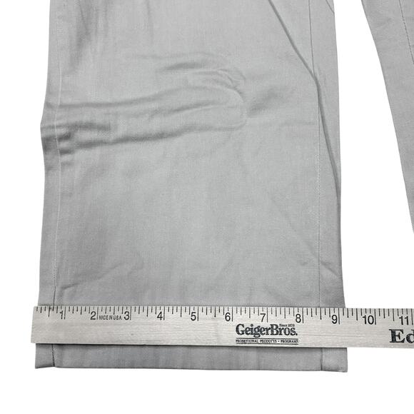 LL Bean Flannel Lined Pants Women Size 16P Petite Gray Chino Classic Fit Casual - Picture 11 of 11